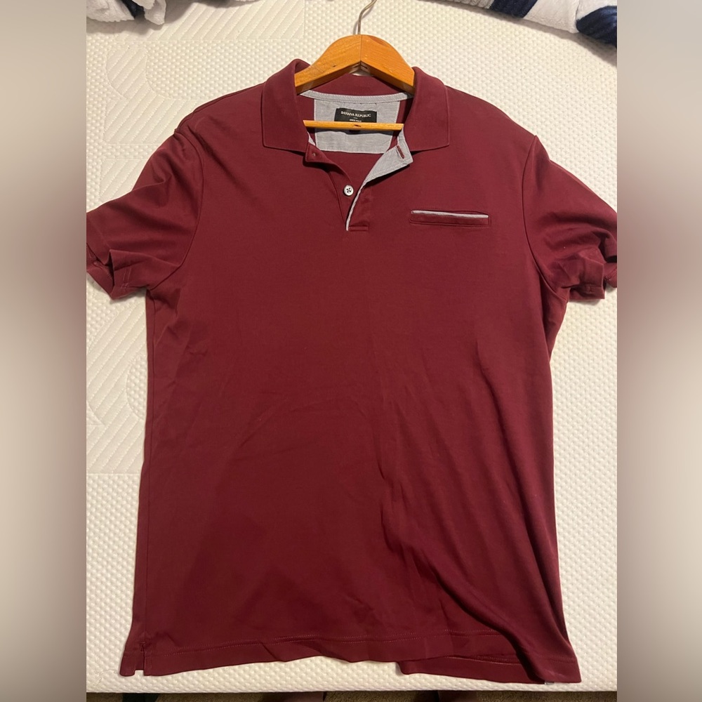 Banana Republic Maroon Polo